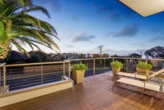 Like-new modern seaside luxury with spectacular views of Mornington and Mills beaches, both barely a stone-throw away! Enjoy a voluminous elevated open-plan living/dining adorn with sunlit architectural light shelves, master bedroom suite with a huge timber deck that overlooks the breathtaking Mornington Beach, first-class Caesar stone kitchen that opens to a rear timber deck with a gorgeous Mills Beach backdrop, two deluxe bedrooms downstairs plus home office/library, rumpus room with a beverage bar, wine storage and the indispensible double remote garage. Spoil yourself with pristine manicured gardens, the unmistakable Canary Island palm tree and a resort-style timber pavilion - all only moments away moments away from fantastic amenities that make Mornington Peninsula so famous.
-Proudly custom-built by multi-award winning Englehart Homes
-A stone-throw to both Mornington Beach and Mills Beach
-Panoramic water views
-Like-new (one owner) & exceptionally low maintenance
-Bonus home-office/library at front
-Elevated huge open-plan living and dining with stylish architectural light shelves
-Master suite opens directly to a large front deck with breathtaking Mornington Beach view
-Kitchen is directly connected to the rear deck - perfect for entertaining against the gorgeous Mills Beach backdrop
-Rumpus room with a fully equipped bar, wine storage and home entertainment, can also be entirely opened to the rear courtyard
-Luxurious spotted gum flooring throughout
-Ultra-modern open staircase with brushed steel railing
-First-class kitchen with Caesar Stone top, walk-in pantry, hidden fridge alcove, Ilve and Miele appliances plus built-in espresso machine
-Meticulously groomed gardens with a spectacular Canary Island palm tree
-Entertainer's outdoor patio and resort-style garden pavilion
-High-quality built-in storage solutions throughout
-Separate laundry with dog-ready door
-Multi-zone climate control (generous 3-phase/25 kilowatt power)
-Gas powered open-fireplace
-Rainwater tank
-Remote controlled double garage with storage