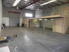 OFFICE & WAREHOUSE & YARD plus BONUS MEZZANINE FLOOR 1/19 Trade Road MALAGA WA 6090 STREET FRONT EXPOSURE Office 21m2 approx. Warehouse 252m2 approx. Yard 91m2. Ticks all the Boxes with Office, Warehouse, Yard and Mezzanine! Net Rental $31,000 P/A plus GST ($34,100) Plus Estimated Budgeted Outgoings $10,357.22 P/A plus GST ($11,392.94) • Quality Unit in Complex of 2. • Street Front Exposure. • Easy Access to Roe Highway from Malaga Drive. • Roller Door Access to Warehouse and Roller Door Access through to Rear Hardstand Yard. • Bonus Mezzanine Area of 86m2 approx. • Lockable Internal Store Room 8m2 approx. inside Warehouse. • 7 Onsite Exclusive Use Car Bays behind Security Gate. • Secure Premises with Security Grills over Doors and Windows. • Plenty of power points throughout PLUS 3 Phase Outlets in warehouse and one outside in yard area. • High Bay Warehouse Lighting, air hosing for air gun on warehouse wall, facilities for bottled gas in yard area with outlet in warehouse. • Male and Female Toilets plus Kitchenette • Zoned Highway Service, suit many uses • Available 1st July 2014. Great Property for a Small Business! Floor Area: 364 m² Parking Spaces: 7