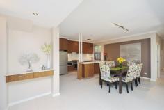 1/217 Coode St , COMO WA Light, modern home in close proximity to the city and CBD. Situated in a great location, this inviting street front townhouse is sure to impress. A secure entry gate and formal entry lead you into a spacious well maintained home. The open plan kitchen overlooks the dining and family/lounge room both with sliding doors onto the tranquil entertaining area. Stainless steel appliances, Caesar Stone bench tops, breakfast bar add a touch of class to the modern kitchen. Sliding glass doors allow easy access to a big outdoor undercover pergola with retractable awning � ideal for all year round entertaining. Also on the ground floor, there is a study/4th bedroom, powder room, laundry and direct access from the double garage into the residence. Upstairs, there is another living area, complimented by a Juliet balcony. The main bedroom is spacious and incorporates an ensuite and large walk in robe. The second and third bedrooms have double built in robes and are serviced by the family bathroom. This is a low maintenance residence you would be proud to own. Be quick to view! KEY SELLING FEATURES � Spacious double size bedrooms � all with robes � Master with ensuite � double vanity and walk in robes � 2 Living areas � Chef�s kitchen with Caesar Stone bench tops, breakfast bar � Open plan dining room � Study/4th bedroom � Powder room � Family bathroom � with bath � Reverse cycle air conditioning � Ducted Vacuum � Double garage with remote controlled door � Direct access into the home from garage � Lovely grassed front yard with secure entry gate � North facing undercover entertaining area with retractable awning and water feature � Security screens to lower level � Security system � Alarm � No common walls � Pets Allowed � Close to state and private schools, shops, transport, river and CBD Rates / Costs Water Rates:$1025.05 p/aCouncil Rates:$2218.25 p/aTotal Fees:$3243.30 p/a