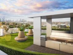 46 Arthur Street | South Yarra, Melbourne, Victoria 3141 6 star rating sustainable features including: a range of sustainable features earn the building a 6 star rating and include rainwater harvesting, solar panels and high performance glazing. Security entry and parking, this two bedroom, one bathroom, one car park apartment in central South Yarra is close to public transport and café lifestyle. Flexible entertaining options including stunning landscaped roof top terrace boasting uninterrupted city views and fully equipped entertaining spaces. Elegant detail, concealed custom joinery, organic white stone bench tops, luxury Smeg integrated appliances, metallic mosaic splash backs and grey wash timber floorboards. Bedrooms include plush carpets and signature thick framed mirrored wardrobes. Bathrooms with deep walk in showers and sleek designer tile finish.