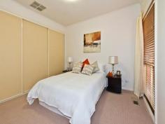 2/13 Bellara St Manningham VIC 3108 Sensational single level villa - one of only two - enjoying total
peace and seclusion in this tranquil leafy environment convenient to all
facilities just moments to public transport and close to Westfield
Shopping Centre, excellent local schools, walking tracks, parklands plus
offers easy city access via the Eastern Freeway.
Accommodation: Entrance hall, spacious living room, stylish well
fitted modern kitchen with stainless steel appliances and excellent
cupboard space, north facing casual meals/family living room opening to
delightful paved outdoor entertaining area and garden, 3 generous
bedrooms with built in robes (master with ensuite and walk in robe), 2nd
bathroom, European laundry facilities, remote control lock up garage
plus carport.
Features: Polished timber floors, gas ducted central heating and cooling, ducted vacuum, security alarm.