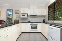 4/30 Phillip Street, Fannie Bay NT SECLUDED TROPICAL LIVING Situated at the rear of a small complex of four is this beautifully appointed, two storey, three bedroom townhouse. In arguably Darwin's most sought after suburb, this home is so close to the Fannie Bay shops, foreshore walking track, Saturday markets and so much more. A tiled entry downstairs leads to two bedrooms, bathroom and laundry. Take the timber staircase upstairs and you immediately notice the bright and spacious lounge and dining area. Louvered windows throughout are designed to bring the outside in and to capture the cool breeze, alternatively this property is also fully air conditioned for the warmer months. Stunning timber flooring extends from the living areas into the main bedroom which offers a walk in robe and ensuite with double shower and vanity. For the cook the kitchen features stone benches, under bench oven and electric cook top, dishwasher and ample storage. The tropical ambience of this home is enhanced by the palms surrounding the upstairs living areas, an added bonus being the variety of birdlife each morning that you can enjoy whilst sitting on your large private balcony. Added features are a double lock up garage and a large private and tiled courtyard ideal for entertaining. In Brief: -Executive 3 bedroom Townhouse in a small complex of only 4 -316m2 on title incorporating large private courtyard -Close to quality amenities and attractions -At the rear of the complex for added privacy -Double lock up garage -Tropical ambience with kitchen and living upstairs -Louvre windows, timber flooring and fully air conditioned -Large balcony -Self managed Body Corporate -Currently tenanted until late January 2015 A beautiful home that will be appreciated more with your personal inspection