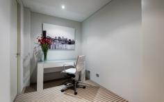 9/8 Victoria Ave Perth WA 6000 Apartment
Nine at 8 Victoria Avenue provides stylish executive accommodation in
the highly sought after inner city boutique apartment development,
“Eight”, designed by award winning architect Jean-mic Perrine. Located
on beautiful and leafy Victoria Avenue, this 1 Bedroom plus Study
apartment features innovative design, a wonderful use of space and
designer appointments throughout. This particular apartment type was the
most popular floor type available when Eight first launched and it is
easy to understand why. The design of apartment nine provides
spacious open plan living and dining with high ceilings, adding to the
overall feeling of spaciousness. The study is a welcome feature that
allows you to open the space right up with its concertina doors or hide
the study away should you require privacy to work. Attention to
detail has been given to all the finishes in the apartment with its
exclusively designed finishes you’ll only find at Eight, including the
stunning striped wool carpets, kitchen cabinetry and stone bench tops
and cladding. Apartment nine perfectly positions its owner or
resident to live and enjoy a true inner city lifestyle. Being centrally
located in the heart of the Perth CBD, you’ll be able to walk to work,
enjoy the latest dining and bar options of Brookfield Place, stroll to
the Swan River or sweat it out at the well-equipped 24 hour fitness
centre located just down the road. With its boutique nature of
only 27 apartments, Eight is a rarity among inner city apartment choices
and remains a tightly held development. Enjoying historically strong
rental returns, this apartment is well suited to investors wanting a
quality inner city investment and of course, discerning owner-occupiers
wanting a more intimate way of life. To inspect this rare inner city boutique apartment, please call Danielle Geagea on 0433 121 079 today