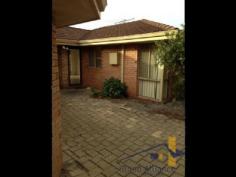 3/6 BENPORATH STREET BURSWOOD WA 6100 This villa is close to Crown Casino, Transport, Schools, City and Victoria Park cafe strip. Convenience is everything.
Easy care 3 bedroom with one Bathroom with separate toilet villa. Air
Con in the Lounge and Master bedroom for those hot and sweaty summer
nights.
Roller Shutters at the rear of the property. Paved Back yard with
Easy care garden. This villa also has electric solar panels as well.
3 Bedroom 1 Bathroom, roller shutters, Air Con in Lounge and Master Room.
Solar electricity panels.
NO PETS.
Call Grand Alliance today!