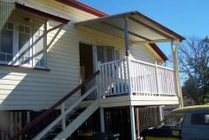 WARWICK, QLD, 4370 This 2 Bedroom plus sleep out home offers 2 large bedrooms with a good size kitchen and combined lounge / dining. The bedrooms open onto a closed in verandah, on the sunny side of the home. Slow combustion wood heating makes this very cosy in winter. Single car accommodation under the house as well as a huge storage area. Occupies an 800sqm allotment. Worth a look at this money!