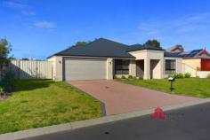 9 The Blvd Australind WA 6233 Located close to the lake and park in a popular part of Treendale this
four bedroom two bathroom home on 735sqm is a stunner! Only four years
old and featuring multiple living areas, study, functional central
kitchen with 900mm cooking package and dishwasher there is a lot to like
about this home both inside and out including a great tenant paying
$450 per week until November 2014.
At a glance:
- Rendered brick and colourbond construction approx 4 years old
- Large main bedroom with ensuite featuring double vanities and twin shower heads, separate toilet
- Bedroom two has walk in robe
- Two other minor bedrooms with sliding robes all good size
- Kids activity area near minor bedrooms
- Central kitchen with separate island bench has loads of cupboards and
bench space, 900mm cooking package plus rangehood and dishwasher
- Huge open plan family, meals and games room off kitchen with quality tiling and reverse cycle air-conditioning
- Study or home office
- Separate private lounge to the front of the home
- Laundry with extra bench space
- Double garage with shopper entrance
- Large alfresco under main roof for outdoor entertaining
- Recessed ceilings with downlights feature throughout the home
- Gated side access to a big side and back yard
- Reticulated lawns and gardens
- Gas storage HWS
Please call Tim Cooper 0437 068 028 for a private viewing