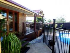 3 Taradale Close MOGGILL Qld 4070 This delightful 3 bedroom home is a surprise with its timber floors, wooden shutters and timber window frames The master bedroom offers an ensuite and walk in robe. The attractive separate living areas combine for easy living, leading out to a spacious deck overlooking a solar heated Swim Spa Pool. Swim Spa Pools are ideal for therapeutic, exercise, training or relaxation purposes. A back yard suitable for children and pets to play is also another feature of this family friendly property. This property is elevated on metal stumps with plenty of storage area. High fences ensure your privacy at all times. TO VIEW OR MORE INFORMATION CONTACT JULIE BORBIRO 0417 726359 JANET POWELL 0413 015757