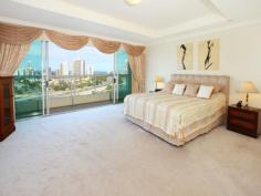 75 Brighton Parade Southport Qld 4215 Encompassing approximately 260m2 of elegant living, the view from this ideally situated dual level skyhome, stretching across the Broadwater, Yacht Harbour, Nerang River and beyond to the skyline of Surfers Paradise and Main Beach with Pacific Ocean backdrop, is truly breathtaking. At night the city skyline comes alive with a million twinkling 'stars' creating a true wonderland. Picture yourself relaxing on one of the balconies, enjoying the soft balmy summer evening with a cool glass and watching the cruise boats quietly drifting by. The cliche really is true.......it doesn't get any better than this!!! This beautiful home has rarely been lived in, and is in pristine original condition. Rivage Royale is a strictly residential, 6 star international hotel standard luxury building with 24 hours manned security. The rarely available skyhome features ducted air conditioning, two huge bedrooms on the upper level both with marble ensuites, main with spa bath, and each has a large dressing room. Downstairs features a guest powder room, spacious living and dining areas, granite kitchen with European appliances, large separate laundry, huge full width balcony for entertaining, two security carparks and large storage cage. The 5 metre high glass wall soars over both levels taking full advantage of the panoramic views from all living areas and bedrooms. Rivage Royale offers a luxury lifestyle comparable with any in the world...and at a fraction of the price. Please contact Kevin Curnow (+61 466 970 183) to arrange an inspection of this fabulous property.