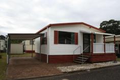 38/90 Seafront Circuit, BONNY HILLS NSW 2445 Situated 300m from the patrolled beach in the gated community of Rainbow
Beach Residential Village is this comfortable 1 bedroom home ready for
you to move straight in. Kitchen, lounge, laundry, bathroom has shower
and vanity with separate toilet. It also has a single carport and there
is room to make additions subject to approval. Low maintenance living
at its best!