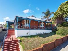 8 stirling st fremantle WA 6160. Standing proud high off the street with elevated views across the city,
the port and ocean to Rottnest, this well preserved C1916 brick dwelling
has spent its more recent years as commercial offices and could
comfortably continue to service that purpose or be rejuvenated back into
a gracious family home. On 736 sqm of land zoned R35 there is scope for future subdivision and re-development of the site too. With
lovely aesthetic appeal from the street, the building offers three or
four very large bedrooms, typically high ornate ceilings, glorious
Jarrah floors and deep set verandahs embrace all but the southern
elevation. The addition of a future two storey rear extension would
capture even better views. There is a generous driveway along the
northern boundary accessing the rear original outbuildings and level
parking / garden areas. Located an easy stroll down the hill to
central Fremantle, Fremantle Park, the Aquatic and Arts Centres and
local schools are all within walking distance. With its generous land
holding, historic integrity, superb location, ocean views and options
for either commercial or residential applications (or perhaps a
combination of both) this excellent property is sure to attract much
buyer attention; make sure you're amongst the first to view. 735 sqm of land R35 zoning Ocean views C1910 building in excellent order Residential or commercial use