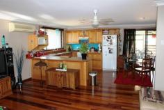 5 Clarke Close Gloucester NSW 2422 The warm feel of timber is a feature in this 3 bedroom home which sits on a large 1639 square metre block of land. Set back from the road in a small cul de sac away from traffic noise the outdoor entertaining deck overlooks a large yard with a separate car garage. Inside the home an open living area welcomes you with the hallway leading to 3 bedrooms and a 2 way bathroom. 2 Air conditioners, ceiling fans, polished blue gum flooring and a modern timber kitchen complete the package.