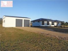 Yengarie, Qld 4650.
Built by 2014 Master Builders Award Winner Dirran Knight (Knight
Constructions Qld) – winner of the 2014 Burnett Wide Bay "Rising Star
Award”, this lovely and new four bedroom home is waiting for its new
owners.
Positioned towards the rear of a three acre fenced allotment which
comes complete with a three bay shed and a lovely rural outlook, it
won’t be waiting long!
Just completed this four bedroom home is located approximately ten minutes from the CBD.
The main bedroom features an ensuite with dual shower and walk-in
robe while the additional three bedrooms all have built-in robes.
Quality fixtures and fitting and floor coverings have been installed
throughout. The kitchen, dining and lounge area is open plan in design
and large modern tiles feature throughout the main traffic areas.
The custom built kitchen which overlooks the rear deck boasts plenty
of bench space, dishwasher and a generous pantry. The rear hardwood
deck/entertainment area is fully lined, has lights and a ceiling fan and
is positioned to catch the afternoon breezes. The outlook across the
neighbours dam is lovely to look at while entertaining family and
friends.
There is underground power to the house and a large 10.6m x 7.5m shed
takes care of vehicle accommodation and workshop requirements.
“Brand new and waiting for you.”