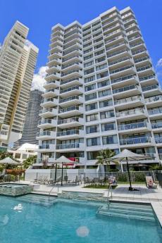 129 Surf Parade Broadbeach QLD 4218 Large 2 bedroom apartment, 158 sq m, with amazing views of the ocean & Surfers skyline, every room has a view. This apartment offers a good size kitchen,open plan living , north/east facing, two completely separate bedrooms both with large walk in robe and en suite. Storage and space are in abundance, a good size storage locker included. Perfect location - leisurely stroll to the beach, Broadbeach cafes, restaurants, Oasis Shopping centre and Casino, close enough but far enough to miss the noise of city living.