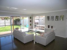 5 Gara Ct Ocean Shores NSW 2483 This near new 4 bed 2 bath
beautiful home features high ceilings with celestial east facing windows
which incorporates the best of modern living and design. This Spacious
retreat is in a level quiet cul-de-sac but oh so close to the action
with convenient access to the shopping centre and Brunswick Heads cafes
and beaches. All the bedrooms have built ins with a lovely large ensuite
in the main and the 4th bed/ office having sliding doors that allow the
morning sun to stream in. The modern kitchen with breakfast bar has gas
cooking, dishwasher and everything you need to entertain in style. The
home has solar hot water, ceiling fans and energy efficient insulation
as well as making great use of its great solar aspect. Polished concrete
floors in the dining / living finishes this impeccable classy light
filled residence and is a pleasure to inspect. Landscaped gardens and
double carport with fly-over roof add to the appeal of this immaculate
home. Low maintenance and fully fenced yard is great for the kids or to
entertain in summer. Priced to perfection just like the build at just
$444,000. Enquire today!