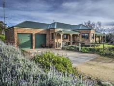 113 Reservoir Road Crookwell NSW 2583 4 bedroom, open plan design, brick home with 9’ ceilings and internal access to double garage. Large windows with a northerly aspect invite glorious views to the distant hills. Thoughtfully designed 255m2 home for comfortable, convenient living. Stunning kitchen with bay windows overlooking the garden and beyond. Master bedroom with walk in robe and stylish en-suite. Well appointed 3 way bathroom situated conveniently close to 3 queen size family bedrooms, 2 with built ins. Home office. Laundry with floor to ceiling storage, large bench top space. Gas heating & Air/con. Big 2 bay colour bond garage (100m2) with high roller doors, cement floor, power, water. Colour bond steel frame shed (30m2), plus other versatile shedding. 7 acres, 3 paddocks, mature orchard, productive basalt soil, with effective shelter – grow anything. Fantastic for horses, cattle, sheep, alpaca, excellent water from 5000 gallon tank or town water.