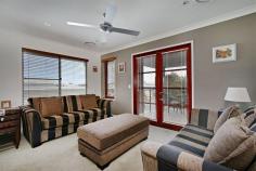 14 Sweep Court, Birtinya, QLD, 4575 Located in a quiet street surrounded by near new quality homes is this truly gorgeous double storey home; built in 2011 it presents 'as new', showcasing premium fixtures and fittings throughout, and designed to embrace the lifestyle that makes this area so desirable. Complete with four bedrooms, study, two bathrooms, three toilets, two separate living areas (one on each level), beautiful kitchen, covered and enclosed alfresco entertaining area plus timber decked open air BBQ space, upstairs balcony with pleasant outlook, double lock up garage on an easy care block; it is a well designed home that maximises its space efficiently, size really will surprise. Features include: Fujitsu ducted/zoned air-conditioning, ceiling fans, floor to ceiling tiles in the bathrooms, timber staircase, Blanco appliances in kitchen including gas cook top, stone benches, additional study nook upstairs, and the decor is in attractive, warm earthy tones to enhance ambience; all features work in synchronicity to add overall value and appeal. For the energy conscious, this home has been rated with a 6 star energy efficiency assessment and has a 5,000 litre inground rainwater tank to assist with minimising utility bills.