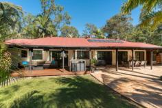 Pimpama
6 Nyrang Drive HIDDEN GEM, PERFECT PARADISE
PRIVATE HIDEAWAY
Looking for a private hideaway? Then don't miss out on this rare
opportunity to secure a property of this size with this much space in
the absolute perfect location!
Situated on a massive 5936m2 block this home has to been seen to be
appreciated, offering everything you could need for a relaxed country
feel yet so close to the urban hustle. From the gardens to the pool,
entertaining areas and large livings spaces, this property has so much
to offer. If you're seeking a change of pace, need that extra space or
just enjoy your privacy then this property is a must to inspect!
THE HOME:
3 Bedrooms all with built in robes and ceiling fans
Large study with its own entry
Main bedroom is of good size and features a walk in robe and dressing
area, an ensuite bathroom with large corner spa, a split system air
conditioning unit and glass sliding door that leads out to the tropical
gardens
2nd bedroom has its own entry leading out to the tranquil gardens
There are 2 large living and dining rooms both formal and informal
Spacious home-style kitchen with walk in pantry includes dishwasher and views out to the pool
Laundry with plenty of storage space
Full covered bull nose verandas surround the home
Coonara heating for those cooler nights
Fully tiled throughout and views to the gardens from every room in the house
THE GROUNDS:
Gated entry and landscaped gardens providing privacy
Landscaped tropical gardens including pony/ small horse enclosure catering to animal lovers
Powered 3 bay garage/workshop with that extra height for caravan/boat storage
20m outdoor entertaining area overlooking the fabulous tropical pool with waterfall
Expansive fully paved pool party and BBQ area for those large family gatherings
THE LOCATION:
Nestled among quality properties
Walking distance to train station
Short distance from local and private schools
Convenient distance to shops