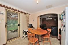 112 Willmott Drive, COOLOONGUP, WA This 3 X 1 Set on a 700M2 Block is a superb buy ! Having restricted Side access gates to the rear via double gates+ the garage has an attached powered workshop/ storage room. Close to all amenities making it a perfect family location, accessible transport links Tiled Entry Family Lounge Room with reverse Cycle air-con + gas bayonet Open Plan kitchen/ Diner with triple fridge recess Laundry room 3 Bedrooms with Bir's Family bathroom Undercover Alfresco Lawned gardens on Bore & Retic Security screens and Roller door to garage.