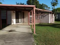 Kelso, QLD, 4815 Opportunity for the handyman to make a few dollars, spacious lowset
three bedroom home with a large open plan living and kitchen area.
Large 809m2 allotment with private barbeque area and single carport,
this would be an ideal investment property for the astute handyman.
Three bedrooms
1 Bathroom
1 Carport
809m@ allotment