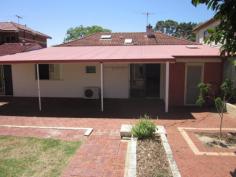 23 Wattle St South Perth WA 6151 Come to our home open Saturday the 9th of August 12pm to 12.40pm Neatly presented 3 bedroom, (plus study area) 2 bathroom character home situated on a prime 670sqm block. Front and Rear access. Renovate or Bulldoze. This pretty family home features a formal entry, an elegant formal lounge room has a gas fire place with mantle, gorgeous lead light doors and recessed windows , high ornate ceilings and picture rails. Formal dining room. Spacious country kitchen opens to meals and family room that flows to entertaining area with pergola. Double garage off sealed rear lane way, single carport plus extra parking at front. Garden shed/workshop. Comfy as is and worthy of your renovation . Good tenants happy to stay on. Prestigious street, quiet handy location close to Schools, shops, park and handy for the City, Curtin University and transport. Your opportunity to get into this family orientated suburb. Call us now for more details.