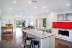 19 FRAME DRIVE ABERMAIN NSW 2326 MODERN SANCTUARY - “The Willows” is a breathtaking property set on over half an acre - 3 year old McDonald Jones construction, stunning design - Three living spaces, one internal and two external, 9ft ceilings throughout - Open kitchen design with gas cook top, stainless appliances, island bench return, Caesar stone benches - Four good sized bedrooms, two have their own built in study nooks - Ducted air conditioning throughout and fans - Main & ensuite have Caesar stone benches, ensuite has double vanity - Laundry with external access - Established gardens and landscaping with beautiful trees for shade and kids to play - Double garage with internal & external access with extra room for storage - 6ft fencing surrounds property - Town water plus 10,000 ltr & 2000 ltr tanks - Outdoor living spaces provide excellent living and entertaining areas - Vehicle access to backyard and garden shed - So close to the Hunter Expressway, 30 minutes to Newcastle