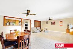 28 Hartington St Rooty Hill NSW 2766 LARGE 1/4 ACRE BLOCK - 1075M2! OPEN HOME SATURDAYS AT 11:30AM TO 12:00PM * 5 Bedroom brick veneer home * Set on a 1/4 acre block - 1075m2 * Separate lounge room * Good size Tasmanian Oak timber kitchen with dishwasher * Large, open plan & tiled family/dining * Mirrored built-in wardrobes & ceiling fans * Tiled flooring throughout living areas * 2nd shower & toilet * In-ground salt water swimming pool * Double carport/entertaining area * Side access to the rear yard * Quality location surrounded by similar homes * Short distance to local shops, schools & transport * Currently leased at $500 per week * Possible granny flat potential (STCA) * Ideal investment opportunity 28 Hartington Street Rooty Hill will be auctioned on Saturday 20th September 2014 at 12:00pm on site (unless sold prior)
