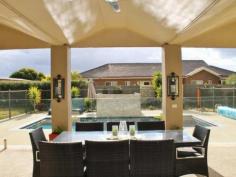15 Cabernet Dr Moama NSW 2731 Prestige Family Living
This 4 bedroom plus study home offers the finest in family living
both inside and out. Located in the much sought after Perricoota Run,
there is easy access to all Clubs, schools and sporting facilities. From
the moment you enter you can't help but be impressed by the family
friendly floor plan. The master bedroom has a walk in robe and huge
designer ensuite with spa bath. All the other bedrooms are doubles and
have built in robes, while the home office could easily be a nursery.
The formal living area is well separated from the rumpus room at the
rear of the home. There is an open plan living, meals and beautifully
appointed kitchen with stone benchtops and glass splashback, all opening
onto an undercover entertaining area that will surely be the envy of
friends and family. Cater easily with the outdoor kitchen and watch the
kids play in the inground solar heated pool. The 1790m2 approx block is
fully established and offers privacy and security. This property has all
the modern comforts with ducted heating and cooling and also an
automated watering system. If modern, spacious family living is high on
your list of priorities, then you simply must inspect this property.
Property Snapshot
Property Type:
House
Features:
Built-In-Robes
Close to schools
Close to Transport
Dishwasher
Ducted Heating
Ensuite
Established Gardens
Family Room
Formal Lounge
Garden Shed
Gas
In-Ground Pool
Lounge
Remote Control Garaging
Rumpus Room
Security Screens
Spa
Storage
Study
Undercover Entertainment Area
Walk-In-Robes