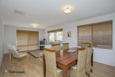 33 Tricourt Grove Riverton WA 6148 4 BEDROOMS 2 BATHROOMS House - Property ID: 749649 Street front home in quiet cul-de-sac location. ROSSMOYNE HIGH SCHOOL ZONE. Double brick and tile construction, built in 2006. Features include 2 spacious living areas, modern, well appointed kitchen, all bedrooms are larger than average and have built in robes, ducted air conditioning, all weather pitched roof patio and small grassed area, double garage with auto door and shoppers entry, 481 sqm block. Rare opportunity and will sell quickly. Print Brochure Video Email Alerts Features Built-In Wardrobes Close to Schools Close to Shops Close to Transport Polished Timber Floor