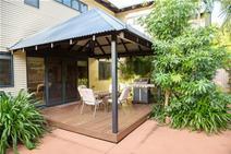 5/43 Frederick St Broome WA 6725 Clever Design Optimises Space $599,000 This is absolutely one to consider with all the space you enjoy in a home without the hassle of large garden maintenance and an expensive price tag. Well balanced in design, finish and space absolutely nothing has been compromised. We can guarantee you’ll be impressed with the space available inside and out in this modern luxurious apartment. With nothing left to do but move in, this three bedroom ground floor apartment is immaculately presented with a large open plan living area and gourmet kitchen. The relaxing outdoor alfresco dining area features easy care gardens and just the right amount of space to entertain family and friends. The Property Features: -Spacious 3 Bedroom, 2 Bathroom Ground Floor Apartment -Huge Open Plan Living & Gourmet Kitchen -Great Alfresco Dining Surrounded by Easy Care Gardens -Secure & Private Complex of 8 Apartments -Enjoy the Convenience of Being Close to CBD, Shops, School & Airport -Potential Rent of approx. $580 - $620 per week -Shire Rates $pa Water Rates $pa -Year built 2009, Strata Levies $ -Lot Size 348sqm Secure, Stylish and So Tempting..... Map Data Terms of Use Report a map error Map Satellite 50 m Property Type Unit Property ID 11440100278 Street Address 5/43 Frederick Street Suburb Broome Postcode 6725 Price $599,000 Land Area 348 sqm Air Conditioning Council Rate $2,390.93 per annum Water Rate $1,033 per annum