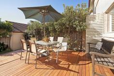 3/4-10 Golf Ave Mona Vale NSW 2103 Property Description Sun-soaked Lifestyle Retreat in a Premier Location Defined by its generous proportions, modern finishes and sun swept outdoor spaces; this pristine town house is the ultimate seaside retreat. Nestled in the beautifully maintained Pacific Palms’ building, it is ideally situated opposite the golf course, just a few minutes stroll to Mona Vale village and the beach. - Directly between the beach and village, metres to buses - Generous light filled living area with defined dining space - Modern granite kitchen with gas cooktops and dishwasher - Private north facing entertainers’ deck and level lawns - Ample double bedrooms with mirrored built-in wardrobes - Master bedroom with ensuite and balcony with leafy views - Stylish bathrooms with granite and polyurethane vanities - Formal entrance foyer, guest powder room, internal laundry - Covers 182sqm internally, dual level, impeccably presented - Timber flooring, plantation shutters, gas heating points - Auto DLUG with direct access plus individual street access Water Rates: $176.61 pq approx Council Rates: $337.68pq approx Strata Levies: $815.35pq approx Property Features Building / Floor Area 182.0 sqm