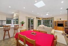 32 Wandarra Way Warranwood VIC 3134 4333Price Guide: More than $670,000 | Land: 652 sqm approx | Type: House | ID #111891 Barry Plant Ringwood T 03 9870 5555 EMAIL OFFICE Nicole Freene T 03 9870 5555 | M 0448 877 387 EMAIL AGENT Aaron Chuah T 03 9870 5555 | M 0408 828 000 EMAIL AGENT Details Map/Directions Area profile Carefully Designed To Offer The Ultimate Family Lifestyle From its quiet cul de sac location to the carefully planned two-storey floorplan, much thought has gone into creating this gem of a home that truly offers the ultimate family lifestyle. Careful consideration has gone into every aspect of this home to ensure its durability for everyday family living and ability to entertain on a very grand scale. It's therefore no surprise to note that large families are comfortably catered for within this space-laden home, which boasts three separate living areas along with a magnificent entertaining terrace that's virtually another room in itself! The home's grand persona is portrayed in the flowing sense of space shared by each of its radiant living areas, which maximise space and suited for a host of living requirements. Evoking the charm of a country lifestyle with its leafy surrounds and tranquil ambience, leadlight windows adorning the top of large, frameless windows are definitely in keeping with the home's period-inspired theme. Grand open-plan living with a large, well-appointed kitchen and family living with wood combustion fireplace makes for a superb centrepiece and combines with the spectacular wrap around deck that floats amongst the treetops, delivering the perfect indoor-outdoor entertaining set-up or peaceful sanctuary for that afternoon escape. While on the topic of peaceful sanctuaries, the light-filled formal lounge (with adjacent dining) frames pleasant front garden views as you unwind with a book in hand; teenagers, meanwhile, have a downstairs retreat to call their own. And with its own entrance, access to a large bedroom (with built-in robes) and brand new bathroom facilities on hand, it's also dressed with the flexibility of multi-generational living. Bedrooms of generous proportions delight with their comfort and space, while a huge amount of storage in and around the home promotes clutter-free living. Finished with gas ducted heating plus split-system heating and cooling and boasting a family-friendly location within excellent access of well-regarded private schools, scenic parkland, Eastland Shopping Centre and Eastlink