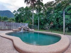 34 Laurel Avenue, MOUNT SHERIDAN QLD, 4868 Perfect for all ages this home spans over two levels and provides not
only plenty of space inside but also boasts a huge backyard that will
have the kids occupied for their child hood years. It's the
perfect family home with three spacious bedrooms and study upstairs and
teenagers retreat downstairs that opens onto a large undercover patio
and toward the pool area. There is also a huge amount of storage and
work shop area for the boys. Entertaining will be an absolute
pleasure with the massive outdoor entertaining deck on the upper floor
which feels like you're sitting within the tree canopy. - 3 built-in bedrooms plus study, 2 bathrooms - Open plan living and dining with large kitchen - Polished floorboards on the upper level - 2 private entertainers areas, upstairs and downstairs - Sparkling tropical pool with mountain views - Fully fenced yard - 2 car secure car accommodation - Air conditioning throughout - Teenagers Retreat - Internal Laundry - Massive storage area underneath entire house - Large 727m2 allotment - Reserve parklands to the rear Move straight in with nothing left to do but enjoy! Be quick to inspect! A message from the owner -What you may not know about our home... * The Ulysses butterfly's, kookaburra's and other bird life make this house very unique. * Most days while sitting outside on the deck you will spot the Ulysses *
Ten years ago I planted the Lime tree in the corner. For 9 1/2 years
it's given me very little, this years it's chock a block full of flowers
* The easement has two olive trees that I planted 18 months ago,
coming along slowly, and a frangipani tree, that is a picture when in
flower * The pool is very easy to maintain I take a water sample
about once a month to Clark rubber, the lawn takes an hour to complete
including whipper snipping