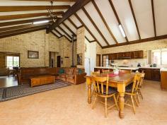 4415 Stoneville Road, Stoneville, WA, 6081 Excellent value, this family home is sure to impress. As you meander down the driveway you cant help but feel you are about to enter your own little world of privacy with the peaceful feeling of being out in the country & yet only 4.5km's from central Mundaring. The north facing, quality built, architect designed brick & Iron home boasts 300sqm of living space. Inside the first thing you notice is the soaring ceilings. The kitchen is perfect for those large family gatherings with heaps of benchspace, lots of cupboards plus a walk-in pantry that has its own workbench. There is also a new 'Emelia' 80cm Upright Cooker, dishwasher and large fridge/freezer recess.