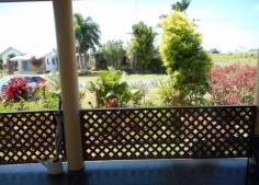 46 HOWE STREET INNISFAIL QLD 4860 3 bedrooms (2 massive in size with mirrored built in robes and air-conditioning) 1 huge bathroom with bathtub Freshly painted inside and outside Linen press Security screens throughout Tiled throughout Fans throughout Spacious kitchen with ample cupboard and bench space and pantry Split system air-conditioning to dining / loungeroom Front outdoor entertainment area Fully fenced 1214m2 yard Huge 4 bay lock up garage (still with room to move!) Large 2 bay carport at back of house (large enough to fit caravan and boat) Garden shed and greenhouse Lovely established and low maintenance gardens No rear neighbours Close to Innisfail town centre