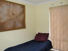 4/9 Hill Pl Ledge Point WA 6043 Located one street back from beach front sits this great lock 'n' leave place with small yard, garden shed & great 3 x 1 A Frame home. Ocean glimpses from the upstairs balcony. Two large bedrooms upstairs in the A Frame section with plenty of bed space, 1 bedroom downstairs with an open plan living area, bathroom & laundry. Excellent place for a beach holiday &/or great investment as a holiday or long term rental. Air conditioned - 1 Balcony - 1 Bathrooms - 1 Bedrooms - 3 Insulation - 1 Kitchen - 1 Laundry - 1 Lounge/Dining - 1 Reticulated - 1 Sewer Connected - 1 Storeys - 2 Water Closets - 1
