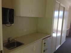 28/14 Fanny St, Newtown Qld 4350 Located close to all amenities including shops, school and parks. This unit is sure to be ideal for you! Walk into the tidy kitchen with a convection oven and a small fridge. Enjoy the large combined lounge and bedroom which is well presented with blinds, built-in desk, tv bracket to wall with an air conditioner and a ceiling fan to keep the home cosy all year round. The bathroom hosts shower and toilet whilst the laundry area is shared. Step out the large sliding door to a private fully fenced courtyard with security screens to the doors. Your outside pet is negotiable and the courtyard is to be maintained by tenant. BOND - is calculated at 4 times your weekly rent. No smoking is permitted inside. WATER - Tenants pay for no water consumption. PLEASE NOTE - You are not to enter the property grounds under any circumstances, unless accompanied by a RE/MAX Representative. FOR INSPECTIONS OR FURTHER DETAILS, PLEASE CONTACT OUR PROPERTY MANAGEMENT DEPARTMENT DIRECT ON (07) 4638 6115.