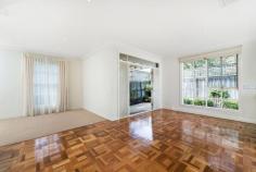 6/111 Wattle Valley Road Camberwell VIC 3124 STUNNING SINGLE LEVEL LIVING Peacefully located to the rear of this tightly held boutique development, the quality and space of this single level residence is immediately apparent from all aspects of the attractive exterior to an interior full of class and delight. Lounge and dining spaces are perfectly combined with the open plan kitchen and meals area, creating a great sense of relaxed living within formal and informal zones. Three bedrooms, both with built in robes with the master bed complete with walk in robe and ensuite, are serviced by a second bathroom, separate powder room and laundry. Low maintenance outdoor areas are complemented by pergola and lawn in a serenely private setting with the double auto garage providing rear access. Just some of the luxury inclusions are; parquetry flooring, new carpets, granite kitchen benchtops, ducted heating and cooling. A location of pure convenience just moments from Middle Camberwell shopping, Riversdale Road tram, quality schools and a number of popular parklands. General Features Property Type: Townhouse Bedrooms: 3 Bathrooms: 2 Indoor Features Toilets: 2 Outdoor Features Garage Spaces: 2