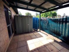 5/88 Walter Road Kingaroy Qld 4610 Property ID: #2463882 GREAT VALUE FOR THE OWNER OR INVESTOR 2 1 1 Located in a quiet complex, this comfortable 2 bedroom unit is close to school and shops. Priced very competitively and offering great value it has brand new carpets and is ready to move in to right away. Features:- * 2 bedrooms with built-ins * Bathroom and laundry * Large lounge room * Kitchen with upright stove and good cupboard space * Private back porch and yard * Garden shed * For the investor expected rental return $185/wk approx * Allocated parking space For more information or an appointment to view please phone the Listing Agent. Inspection Times Contact agent for details Land Size 1.00 m2