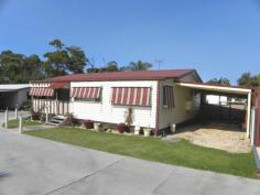 34/ 157 The Springs Rd SUSSEX INLET NSW 2540 This is your chance to purchase this wonderful home located in the popular Residential Dunes Resort Park. This two Bedroom home offers built-in robes and ceiling fans. Features open plan lounge, dining and kitchen areas. Also comes with a small study room. Reverse cycle air conditioning and instant gas hot water. Walk out the front onto a closed patio/ deck area. Just off the deck is a generous size rumpus room, great to accommodate family or friends. There are two carports, one on either side of the home and has a good size shed. The Resort Park offers an in ground pool, tennis court, community hall, laundromat and convenience/ takeaway store. It is also pet friendly so if you have a small dog or cat bring them along. Call to arrange an inspection today. $230,000