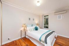 3/63 Douglas Street Stanmore NSW 2048 This Strata apartment (or 'maisonette') offers a rare combination to
the discerning buyer. The interior has a New York-style black wrought
iron spiral staircase, pristine wooden floors, white walls and recessed
lighting made possible by the high ceilings and original cornices.
The exterior is of European rustic provincial farm house style, with stressed shutters and even a few 'medieval' flourishes.
It is the ideal find for that person looking for a complete departure
from the plastic shiny minimalist perfection. An unusual original
strata apartment Circa 1930 with character, privacy and flexible floor
plan occupying 2 levels.
The unit is situated to the rear of a block of 9 security apartments with an entrance on each level.
Features include:
* 2 double bedrooms, main with B/In wardrobes
* 1.5 bathrooms, main with tub.
* Internal laundry
* Living/dining area
* Brand new kitchen offering stainless steel appliances, granite bench tops, plenty of cupboard space and pantry
* Solid timber floors
* Air conditioned bedroom on each level
* Timber venetians and full drop quality curtains for extra privacy
* Double- glazed windows.
* Full security on all windows and entrance doors.
* Entrance door on each level