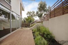 102/50 Janefield Drive Bundoora Vic 3083 Just a short stroll to the thriving University Hill cultural centre yet
metres to tranquil wetlands and walking tracks create the best of both
worlds in this unique apartment design. The lower level open plan
living zone offers quality kitchen with stone bench tops and stainless
steel appliances while the adjoining sun drenched living and meals area
lead out sliding doors to a huge courtyard, perfect for a summer BBQ and
to take in the surrounds. Zoned to perfection offering upstairs and
downstairs bedrooms, both complimented by a stunning bathroom with
seldom bath tub, plus dual entrances create a sense of separation rarely
offered in an apartment. Heating units throughout, split system
heating/cooling to the living zone, secure intercom building access,
additional storage space plus onsite parking complete this impressive
package only meters to all of University Hill's fine amenities. Shops,
restaurants, cafes, parks, transport and RMIT University are all at your
fingertips. Once you sample the University Hill lifestyle, you will
want to call this place home - inspect today!