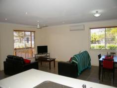 38a Alfred Street DALBY Qld 4405 Inspections Inspections by appointment only. Nicely positioned in good proximity to the golf course this fully furnished townhouse is ready for an astute investor to reap the rewards. The property has potential for great returns with rent history of $485/week (furnished). Built with ease of modern living in mind the townhouse features 2 bedrooms each with built-in-robes, air-conditioning and ceiling fans. The main bedroom also has a good sized en-suite. A well designed kitchen with brekkie bar overlooks the air conditioned living area. Main bathroom with separate shower and tub, separate toilet and laundry, hallway storage cupboard, security doors. Front deck is well positioned to catch the morning sun. Fenced private space, single carport, and rain water tank. This stylish townhouse is also offered for sale unfurnished at $289,000. Energy Efficiency Rating: 0.0-star NABERS Energy Rating