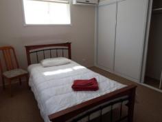2/57 Marian St Miles Qld 4415 4 bedroom 2 storey rendered unit located in Miles In the heart of the Surat Basin currently receiving rent of $550 per week with 5 year tenants Leading into the open plan kitchen/dining/lounge area Great patio to the rear The kitchen has striking white pack cupboards with a bold black bench top and stainless steel appliances. Two door cupboard for linen The main bedroom leads off the lounge has built in wardrobe and en-suite. All remaining bedrooms and the main bathroom are on the top floor They also have built in wardrobes Split system air conditioning throughout Quality fittings and fixtures finish Neutral tone carpet through-out A single garage to the side with the laundry incorporated 1,000lit rainwater tank for drinking requirements Furnishings are also offered for this going concern- making a very good return for your money. Inspections Inspections by appointment only. Features General Features Property Type: Unit Bedrooms: 4 Bathrooms: 2 Land Size: 139 m² (approx) Indoor Ensuite: 1 Toilets: 2 Outdoor Garage Spaces: 1