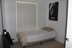 1/28 Garland Road Cessnock NSW 2325 This three bedroom fully detached villa is located in a new estate in Cessnock and is surrounded by other quality homes.
All bedrooms have built in robes and the main bedroom features an ensuite bathroom.
The living area is spacious and the home chef will be impressed by gas
cooking and the sparking stainless steel appliances. This home also
features a separate dining area, main bathroom separate laundry, a
private fully fenced courtyard and a double garage.
The location of this property allows for easy access to all the amenities of the Cessnock CBD plus schools and transport.