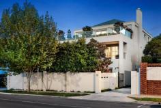 2/18 Grange Road Toorak VIC 3142 Superb first floor apartment designed by Wayne Gillespie (1 of 3) located directly opposite the Toorak Village. Comprising: Security entrance, lift, wide gallery hallway, granite kitchen, spacious living/dining room opening onto fantastic entertaining terrace, main bedroom (walk in robe and ensuite), 2 further double bedrooms (both with built in robes), fitted study/home theatre room, family bathroom, separate laundry and powder room. Includes heating/cooling, parquetry flooring, basement parking for 2 cars and storage room.