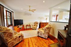 24 Oldbury St Berrima NSW 2577 530,000 - Lovely three bedroom cottage with fantastic views over Wingecarribee river - Open plan dining and lounge room, combustion fireplace & split system air-conditioning - Great kitchen with stainless steel appliances, spacious entertaining deck with views - All bedrooms with built-ins, modernised bathroom + additional toilet next to laundry - Undulating pretty gardens cascading down to the river, great spot for fishing - Single lock-up garage + plenty of off-street parking, only moments to Berrima village Property Details Bedrooms 3 Bathrooms 1 Garages 1 Land Area 2479 m2