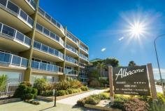 1/16-18 OCEAN VIEW AVENUE Merimbula NSW 2548 Quality apartment with spectacular panoramic water views across
Merimbula Lake located a short stroll to the shops, restaurants and
café’s in Merimbula town centre.
Number 1 “Albacore Apartments” offers 4.5 star fully self contained
accommodation with 2 bedrooms, 1 bathroom and generous size open plan
living area and a private deck space to enjoy the views.
The unit comes fully furnished and equipped, including dishwasher,
microwave, and laundry, reverse cycle air conditioning, TV, DVD and HI
FI system.
This is an excellent opportunity to secure a managed holiday rental
unit which is serviced by on site management and currently showing
excellent rental returns.