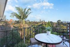 12/73 Shirley Road Wollstonecraft NSW 2065 Captivating views, a private top floor location and offering huge proportions throughout, this exceptional apartment presents a truly unique opportunity to create an amazing contemporary home in a coveted central setting. The apartment holds a prized top floor corner position, comprises 118sqm on title and has only one common wall. Benefiting from the large picture windows and high ceilings, every room is bathed in natural light and enjoys City or district leafy views. Spread out and enjoy the spacious living area with defined dining adjacent to the large gas kitchen with plenty of storage. Both bedrooms are well proportioned doubles with access off the main to a private, sun-filled balcony. The bathroom is in excellent condition and incorporates a bath plus separate shower.