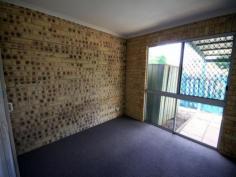 5/88 Walter Road Kingaroy Qld 4610 Property ID: #2463882 GREAT VALUE FOR THE OWNER OR INVESTOR 2 1 1 Located in a quiet complex, this comfortable 2 bedroom unit is close to school and shops. Priced very competitively and offering great value it has brand new carpets and is ready to move in to right away. Features:- * 2 bedrooms with built-ins * Bathroom and laundry * Large lounge room * Kitchen with upright stove and good cupboard space * Private back porch and yard * Garden shed * For the investor expected rental return $185/wk approx * Allocated parking space For more information or an appointment to view please phone the Listing Agent. Inspection Times Contact agent for details Land Size 1.00 m2