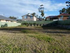 Lot 814 Fan Palm Court Ulladulla NSW 2539 READY TO BUILD ON
This excellent building block has been levelled and retaining walls
built. Fully fenced in Colourbond with no trees, this block is ready to
start building your dream home!
Set in a cul-de-sac with sunny outlook amongst quality new homes with underground power and all services.
Property Snapshot
Type:
Residential Block
Area:
618 m 2
Features:
Cleared Areas
Fencing
Level
Phone
Power
Water